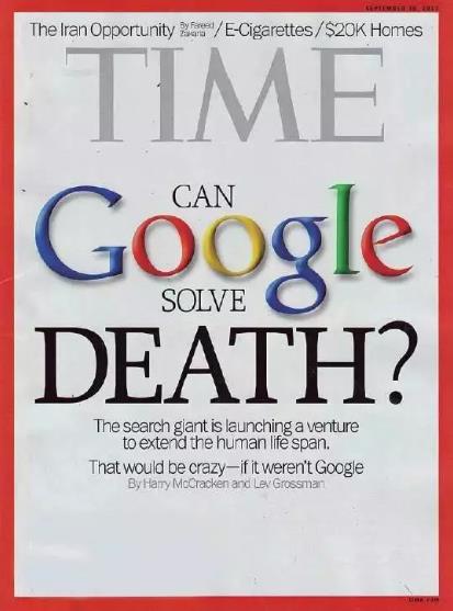 《時(shí)代》周刊的封面文章《Google能否戰(zhàn)勝死神》